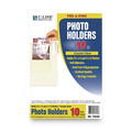 Arts & Crafts Supplies | C-Line 70346 4.38 x 6.5 Peel and Stick Photo Holders - Clear (10/Pack) image number 1