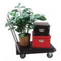 Cleaning Carts | Deflecto CRT5500-04 300 lb Capacity 21 x 32.5 x 37.5 Heavy-Duty Platform Cart - Black image number 9