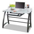 Office Desks & Workstations | Safco 1938TG 47 in. x 23 in. x 37 in. Xpressions Computer Desk - Frosted/Black image number 2