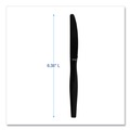  | Boardwalk BWKKNIFEHWBLA Heavyweight Polystyrene Knife Cutlery - Black (1000/Carton) image number 5