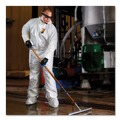 Cleaning & Janitorial Supplies | Ansell 44334 A40 Elastic-Cuff Ankle Hood and Boot Coveralls - X-Large, White (25/Carton) image number 3
