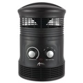 Heaters | Alera HEFF360B 750W 8 in. x 8 in. x 12 in. 360-Degree Circular Fan Forced Heater - Black image number 0
