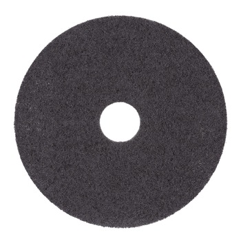 Boardwalk BWK4019HIP 19 in. Diameter High Performance Stripping Floor Pads - Black (5/Carton)