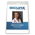 Label & Badge Holders | SICURIX BAU67820 SICURIX 2.75 in. x 4.13 in. Vertical Badge Holder - Clear (12/Pack) image number 3