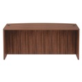Office Desks & Workstations | Alera VA227236WA 71 in. x 41.38 in. x 29.63 in. Valencia Series Bow Front Desk Shell - Modern Walnut image number 1