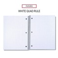 Notebooks & Pads | Universal UNV66630 10.5 in. x 8 in. 1-Subject Quadrille Rule Wirebound Notebook - Black Cover image number 5