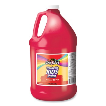 Cra-Z-Art 760052 1 Gallon Washable Kids Paint Bottle - Red