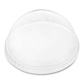 Cups and Lids | Karat C-KDL626-NH 12 oz. to 24 oz. Cold Cup No Hole Dome PET Plastic Lids - Clear (1000/Carton) image number 0