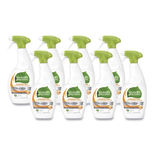 All-Purpose Cleaners | Seventh Generation 22810 26 oz. Botanical Disinfecting Multi-Surface Cleaner Spray - Lemongrass Citrus (8/Carton) image number 0