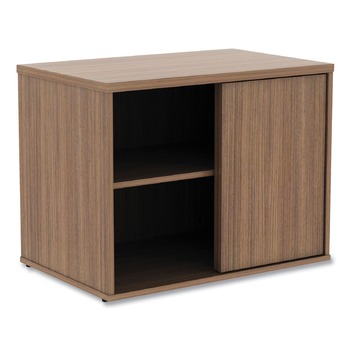 Alera ALELS593020WA 29.5 in. x 19.13 in. x 22.78 in. Open Office Low Storage Cabinet Credenza - Walnut