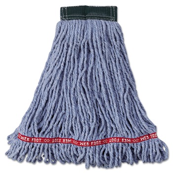 Rubbermaid Commercial FGA25206BL00 Web Foot Shrinkless Cotton/Synthetic Medium Wet Mop Head (6/Carton)