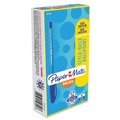 Pens | Paper Mate 1951256 InkJoy 100 Medium 1 millimeter Stick Ballpoint Pen - Blue Ink/Translucent Blue Barrel (1-Dozen) image number 0