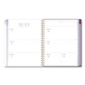 Notebooks & Pads | AT-A-GLANCE LB38905A 11 in. x 8.5 in. 12-Month (Jul 2025-Jun 2026) Leah Bisch Petite Floral Academic Weekly Monthly Planner - Purple/Green Cover image number 1