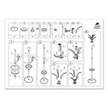 Wall Racks & Hooks | Alba PMBRION 13.75w x 13.75d x 66.25h Brio Coat Stand - Black image number 6