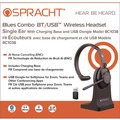 Back to School Sale | Spracht BC1039 Blues Combo Monaural Headset Over The Head Black image number 1