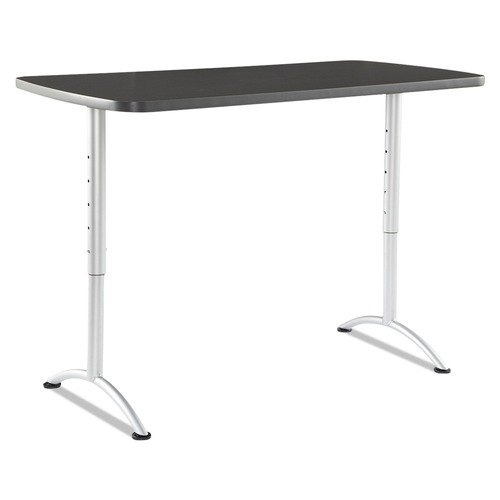 Office Desks & Workstations | Iceberg 69317 ARC 30 in. x 60 in. x 30 - 42 in. Height-Adjustable Table - Graphite/Silver image number 0