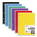 Notebooks & Pads | Mead 06622 11 in. x 8 in. Sheets 1-Subject Medium/College Rule Spiral Notebook - Random Assorted Cover Color image number 0