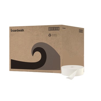 TOILET PAPER | Boardwalk 6102B 3.5 in. x 2000 ft. JRT Septic Safe 2-Ply Bath Tissue - Jumbo, White (6/Carton)