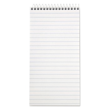 TOPS 8030 4 in. x 8 in. 70 Sheets Reporter's Notebook - Wide/Legal Rule, White Cover (12/Pack)