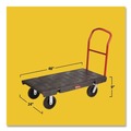 Mailroom Equipment | Rubbermaid Commercial FG443600BLA 24 in. x 48 in. 2000 lbs. Capacity Heavy-Duty Platform Truck Cart - Black image number 2