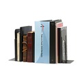 Bookends | Universal UNV54095 5-7/8 in. x 8-1/4 in. x 9 in. Heavy Gauge Steel Nonskid Economy Bookends - Black (1 Pair) image number 5