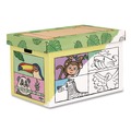 Arts & Crafts Supplies | Bankers Box 1231701 At Play Color in Toy Box Animal Design 1 Section 5.25 Cu Ft 28-in x 18-in x 18-in White/Black image number 0