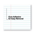 Notebooks & Pads | Universal UNV11000 8.5 in. x 11 in. Glue Top Pads - Legal Rule, White (1 Dozen) image number 5
