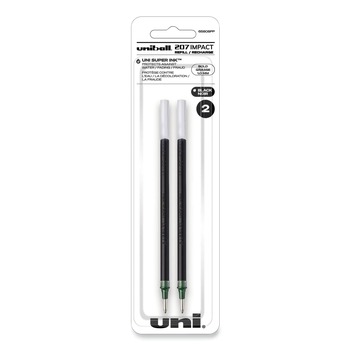 uni-ball 65808PP Bold Conical Tip Refill for Gel IMPACT Gel Pens - Black Ink (2/Pack)