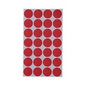 Labels | Universal UNV40103 0.75 in. Diameter Self-Adhesive Removable Color-Coding Labels - Red (28/Sheet, 36 Sheets/Pack) image number 2