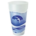 Just Launched | Dart 20J16H 20 oz. Horizon Hot/Cold Foam Drinking Cups - Blueberry/White (500/Carton) image number 0