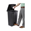 Trash & Waste Bins | Safco 9923BL 23 Gallon Large Capacity Plastic Step-On Receptacle - Black image number 2