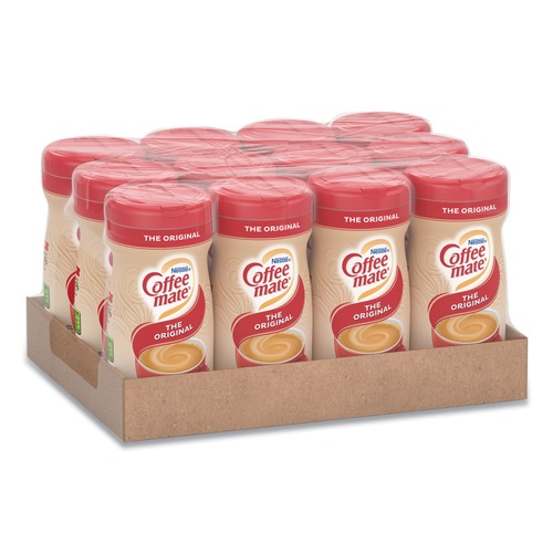  | Coffee-Mate 12039042 11 oz. Canister Non-Dairy Powdered Creamer - Original (12/Carton) image number 0