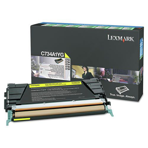 Ink & Toner | Lexmark X746A1YG Return Program 7,000 Page-Yield Toner - Yellow image number 0