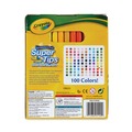 Washable Markers | Crayola 585100 Super Tips Fine/Broad Washable Markers - Assorted Colors (100/Set) image number 1