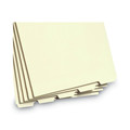 File Folders | Smead 35650 Stackable 1/5-Cut Bottom Tab Folder Dividers with 1 Fastener - Legal Size/Manila (50/Pack) image number 4