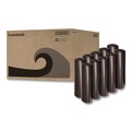  | Boardwalk X7658XKKR01 38 in. x 58 in. 60 gal. 1.6 mil Recycled Low-Density Polyethylene Can Liners - Black (100/Carton) image number 5