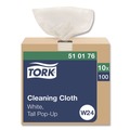 Cleaning Cloths | Tork 510176 8.46 in. x 16.13 in. Cleaning Cloth - White (1000/Carton) image number 0