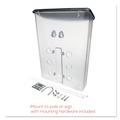Desk Shelves | Deflecto 790901 10w x 4.5d x 13.13h Outdoor Literature Box - Clear/Black image number 8