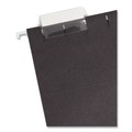 File Folders | Smead 64062 1/5 Cut Tab Letter Size Colored Hanging File Folders - Black (25/Box) image number 1