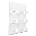 Desktop Organizers | Deflecto 70601 8.5 in. x 1.63 in. x 9.75 in. Plastic 6-Pocket Business Card Holder - Clear image number 2