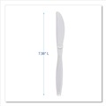 Cutlery | Boardwalk BWKKNIFEHWPPWH Heavyweight Polypropylene Knife - White (1000/Carton) image number 4