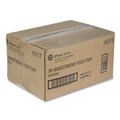 Food Trays, Containers, and Lids | Pactiv Corp. D3T 7.75 in. x 5.1 in. x 2.1 in. 3 lbs. Paperboard Food Tray - Red/White (500/Carton) image number 1