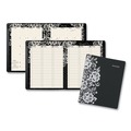 Notebooks & Pads | AT-A-GLANCE 541-905 Lacey 11 in. x 8.5 in. 13-Month Jan. 2026 to Jan. 2027 Weekly Block Format Professional Appointment Book - Black/White image number 1