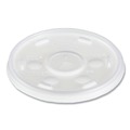 Just Launched | Dart 10SL Plastic Cold Cup Lids Fits 10 oz. Cups - Translucent (1000/Carton) image number 1
