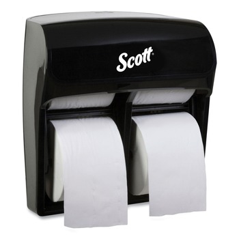 TOILET PAPER DISPENSERS | Scott 44518 11.25 in. x 6.31 in. x 12.75 in. Pro High Capacity Coreless SRB Tissue Dispenser - Black (1/Carton)
