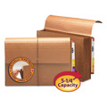 File Folders | Smead 71148 5.25 in. Expansion Legal Size Straight Tabs 1 Section Elastic Cord Closure Redrope End Tab Wallets - Redrope (10/Box) image number 1