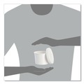 Food Trays, Containers, and Lids | SOLO KHSB12A-2050 12.1 oz 3.6 in. Diameter Flexstyle Plastic Food Lid Container - White (250/Carton) image number 3