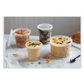 Food Trays, Containers, and Lids | Pactiv Corp. L8328 32 oz 5.5 x 5.5 x 4.9 Newspring DELItainer Plastic Microwavable Container - Clear (200/Carton) image number 3