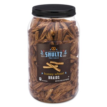 Dolcetto 6270 1.44 oz Pretzels Tub - Honey Wheat