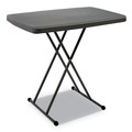 Just Launched | Iceberg 65491 IndestrucTable 30 in. x 20 in. x 25 in. - 28 in. Classic Personal Folding Table - Charcoal image number 0